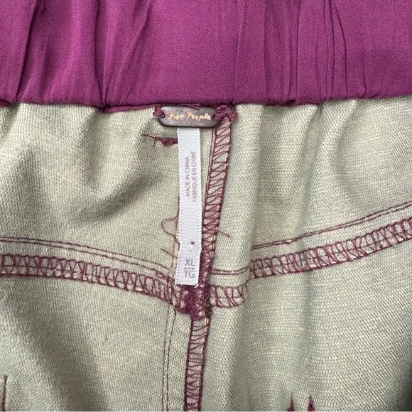 Free People Wide Leg Pants in Magenta - Picture 6 of 6